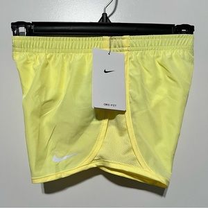 Nike Girl’s Dri-Fit Tempo Running Shorts, Citron Tint
